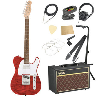 Squier by Fender Affinity Series Telecaster FMT Crimson Red Transparent VOXアンプ付き 入門11点 初心者セット
