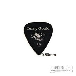 PICKBOY GP-TG-TB/08 Terry Gould Guitar Pick Teardrop 0.80mm, Black
