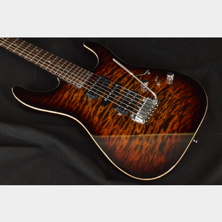 T's Guitars DST-24 MAHOCUSTOM 2024 5A-Quilt Tiger Eye Burst【ローン36回払いまで無金利】