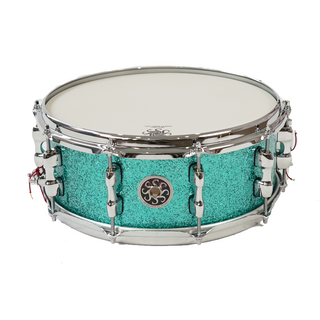 SAKAE OSAKA HERITAGE【アウトレット】 スネア SD1455MA/M-TC Maple Snare Mighty Halo ソフトケース付き Turquoise Champagne