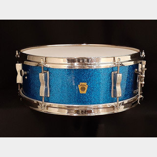 Ludwig 【VINTAGE】61' Pioneer Sparkling Blue Pearl 14"×5.5" Nickel Over Brass Hoops