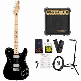 Squier by Fender Affinity Series Telecaster Deluxe Maple Fingerboard Black Pickguard Black PG-10アンプ付属エレキギタ