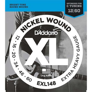 D'AddarioXL Nickel Electric Guitar Strings EXL148 (Extra Heavy/12-60)