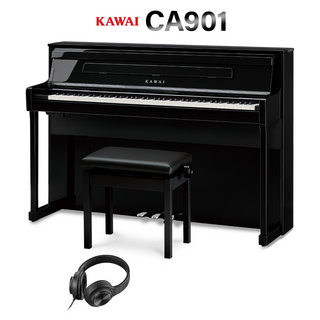 KAWAI CA901EP 黒塗艶出し塗装仕上げ 電子ピアノ 88鍵盤 木製鍵盤 【配送設置無料・代引不可】