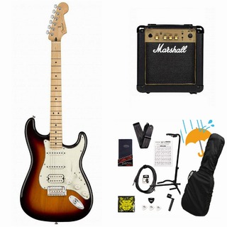 FenderPlayer Series Stratocaster HSS 3 Color Sunburst Maple Marshall MG10アンプ付属エレキギター初心者セッ