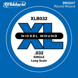 D'Addario XLB032 ベース弦 XL Nickel Wound Long Scale 032 【バラ弦1本】