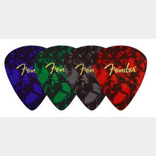 Fender Fender® Pick Shape Logo Coasters, 4-Pack, Multi-Color