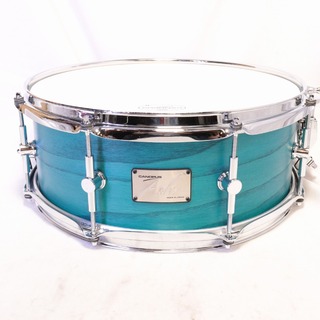 canopus AH-1455 ASH Snare Drum 14x5.5 Teal Oil カノウプス アッシュ スネアドラム【池袋店】