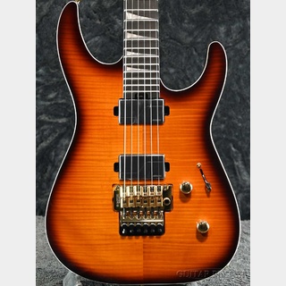 Jackson MJ Series Dinky DK Flame Maple FF Ebony Fingerboard -Amber Burst- 【MADE IN JAPAN】