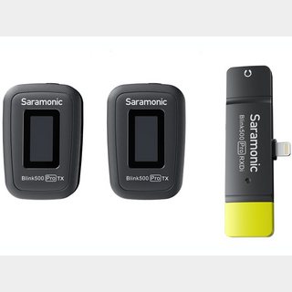 SaramonicBLINK500 PRO B4-JP ◆ Lightning接続モデル ディスプレイ搭載 2.4GHz 2ch 【ローン分割手数料0%(12回迄)】