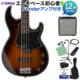 YAMAHA BB434 タバコブラウンサンバースト ベース 初心者12点セット 【Fenderアンプ付】
