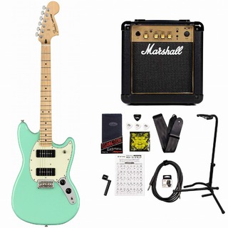 Fender Player Mustang 90 Maple Fingerboard Seafoam Green  MarshallMG10アンプ付属エレキギター初心者セット【W