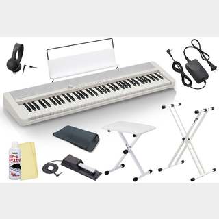 CasioCT-S1-76WE (ホワイト) Casiotone 76鍵盤キーボード [ペダル ＆ キーボードスタンド・キーボードベンチセッ