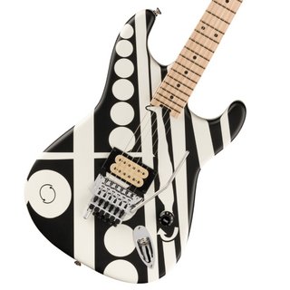 EVH Striped Series Circles Maple Fingerboard White and Black イーブイエイチ【渋谷店】