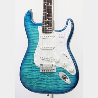 Fender2024 Collection, Made in Japan Hybrid II Stratocaster / Quilt Aquamarine