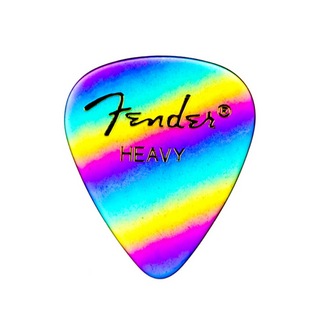 Fender フェンダー 351 Shape Premium Picks Heavy Rainbow ギターピック 12枚