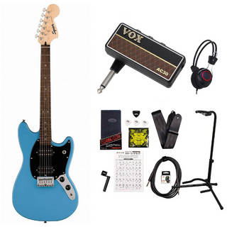 Squier by Fender Sonic Mustang HH Laurel Fingerboard Black PG California Blue スクワイヤー VOX Amplug2 AC30アンプ付属