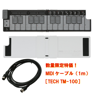 KORG nanoKEY Fold WH [NANOKEY-FD WH(White)] + MIDI cable 1m ◆即納可能!送料無料!