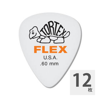 Jim Dunlop428 Tortex Flex Standard 0.60mm ギターピック×12枚