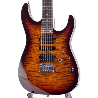T's Guitars DST-Pro24 Quilt Maple Top(Tiger Eye Burst) w/Buzz Feiten Tuning System
