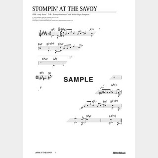 楽譜 Stompin’ At The Savoy