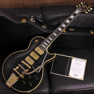 Gibson Custom Shop Murphy Lab 1957 Les Paul Custom Reissue 3-Pickup w/Bigsby Ebony Light Aged SN. 742401