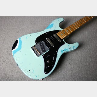 Ibuki Guitars 【オーバーラッカー!!】S-2000 22F Type TL Unreal -Turquoise Blue Over Black-【3.00kg】