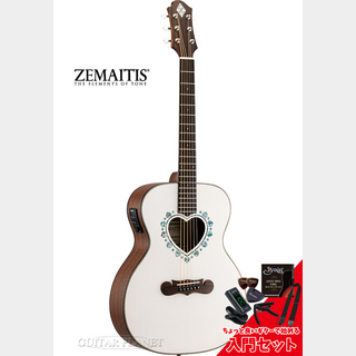 ZEMAITIS ゼマイティス　CAF-80HCW エレアコ　ハート　インレイ ハート型サウンドホールとカッタウェイを持つゼマイティスの新