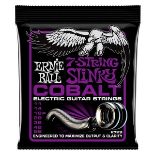 ERNIE BALLPower Slinky 7-String Cobalt  Electric Guitar Strings #2729【在庫処分特価】