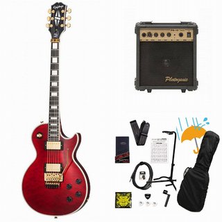 EpiphoneAlex Lifeson Les Paul Custom Axcess Quilt Ruby アレックス ライフソン ラッシュ PG-10アンプ付属エレキ