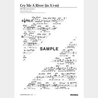 楽譜Cry Me A River（in A♭m）