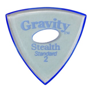 Gravity Guitar Picks Stealth -Standard Elipse Grip Hole- GSSS2PE 2.0mm Blue ピック