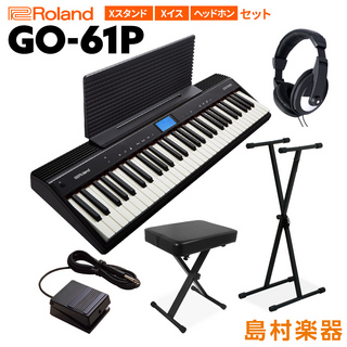RolandGO-61P 61鍵盤 Xスタンド・Xイス・ヘッドホンセット