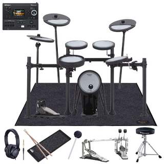 Roland VQD106PADS + V51音源モジュール・キット PEARLツインペダルや純正マットを採用したフルセット