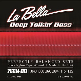 La Bella 760N-CB Black Nylon Tape Wound [6strings]
