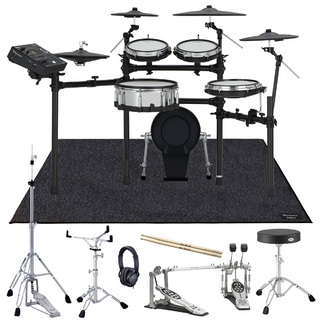 Roland TD516 PEARLツインペダルと純正マットを採用したフルセット