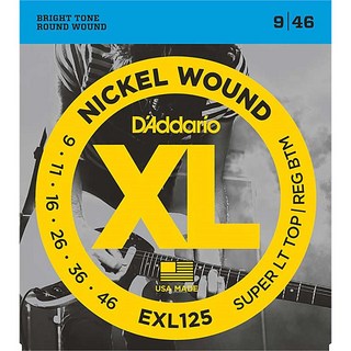 D'Addario XL Nickel Electric Guitar Strings EXL125 (Super Light Top， Regular Bottom/09-46)