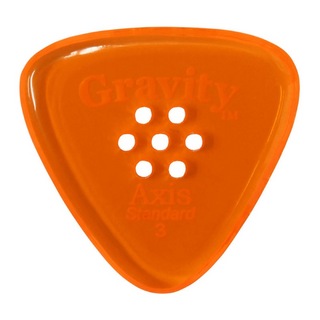 Gravity Guitar PicksAxis -Standard Multi-Hole- GAXS3PM 3.0mm Orange ピック