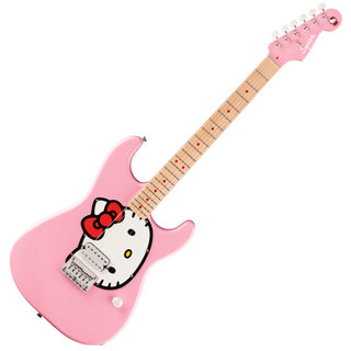 Squier by Fender Limited Edition Hello Kitty Stratocaster with Gig Bag Maple Fingerboard Pink エレキギター