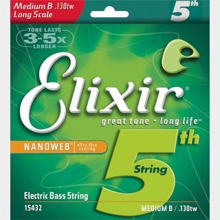Elixir NANOWEB #15432 .130tw 5-String Taper Wound Long Scale【池袋店】