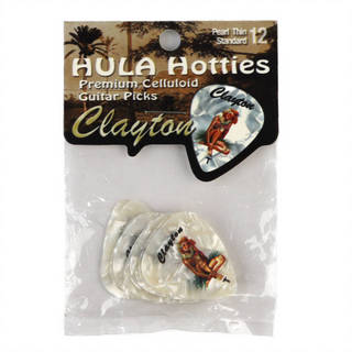 CLAYTONクレイトン HHT/12 Hula Hotties Thin スタンダード ギターピック×12枚