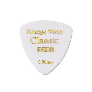 PICKBOYGP-04W/05 Vintage Classic White 0.50mm ギターピック×10枚