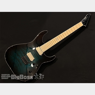 E-II M-II NT HIPSHOT QM / Black Turquoise Burst