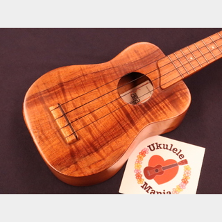 Kamaka MINT! 1980's White Label Curly Koa Soprano #5509