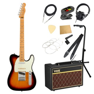 Fenderフェンダー Player Plus Nashville Telecaster 3TSB エレキギター VOXアンプ付き 入門11点 初心者セット