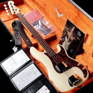 Fender Custom Shop1964 Precision Bass Relic Aged Vintage White(重量:3.96kg/フェンス・カバー取り外し時3.84kg)【渋谷店】