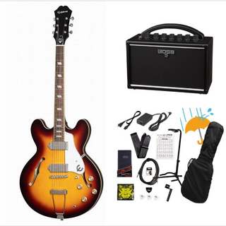 Epiphone Casino Vintage Sunburst カジノ BOSS KATANA MINI アンプ付き13点セット！