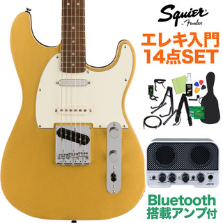 Squier by Fender Paranormal Custom Nashville Stratocaster AZG 初心者セット Bluetooth搭載アンプ