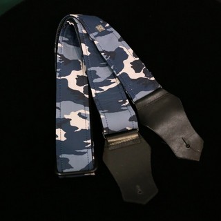 Get'm Get'm Camo 2" Guitar Strap, Camo Blue