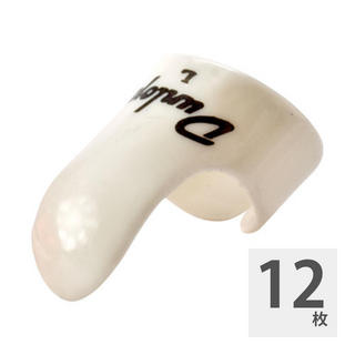 Jim Dunlop9021 White Plastic Fingerpicks ラージ フィンガーピック×12枚
